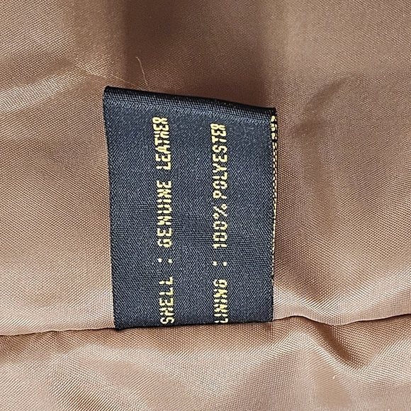🛑Vintage Reed Mens Tan Suede Leather Zip-up Bomber Jacket Coat Size 2XLT - Picture 7 of 8